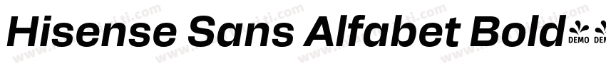 Hisense Sans Alfabet Bold字体转换